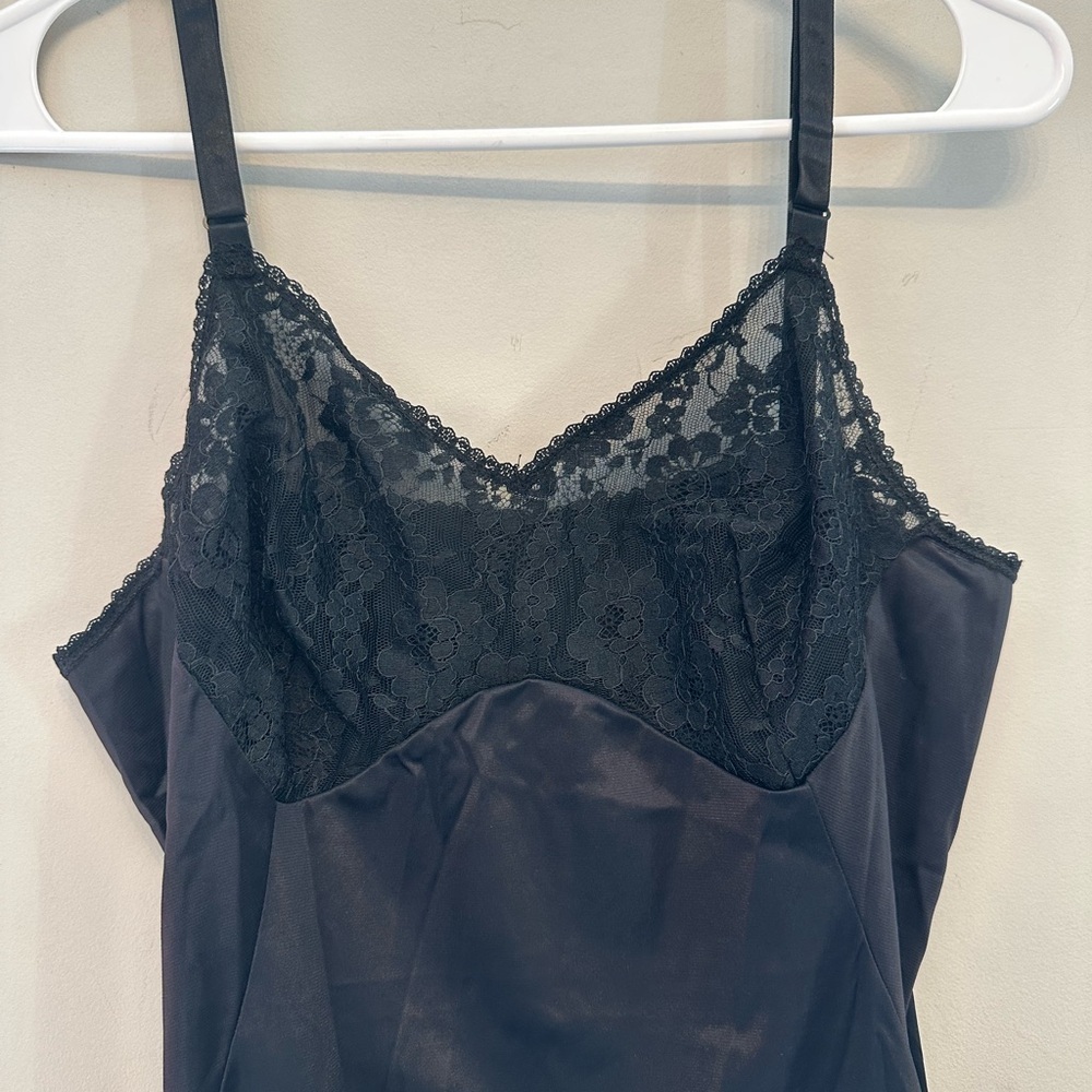 Vintage 70’s/80’s Sears Brand Black Lace Chemise Size 36 (s/m) - Picture 4 of 7